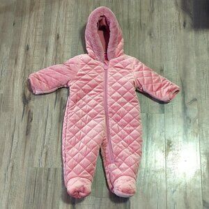 HOST PICK Infant Weatherproof Quilted Snow Suit, 3 to 6 Months Pink